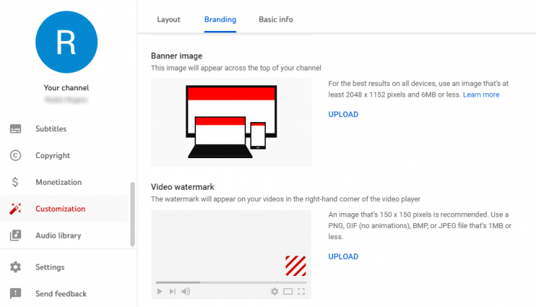 how to add a youtube watermark